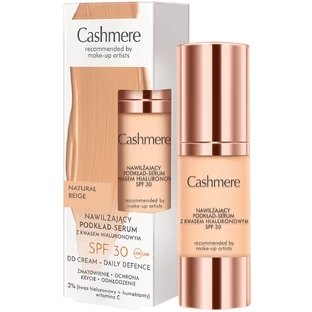 DAX Cashmere DD, hydraterend foundation-serum met hyaluronzuur, natuurlijk beige, SPF 30, 30 ml