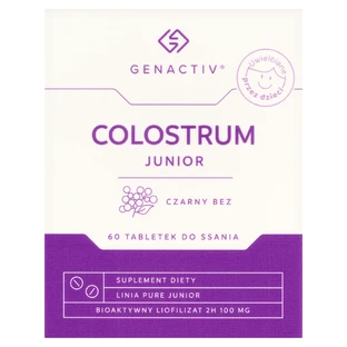 Genactiv Colostrum Junior Colostrum Junior Sureau noir, à partir de 3 ans, 60 comprimés