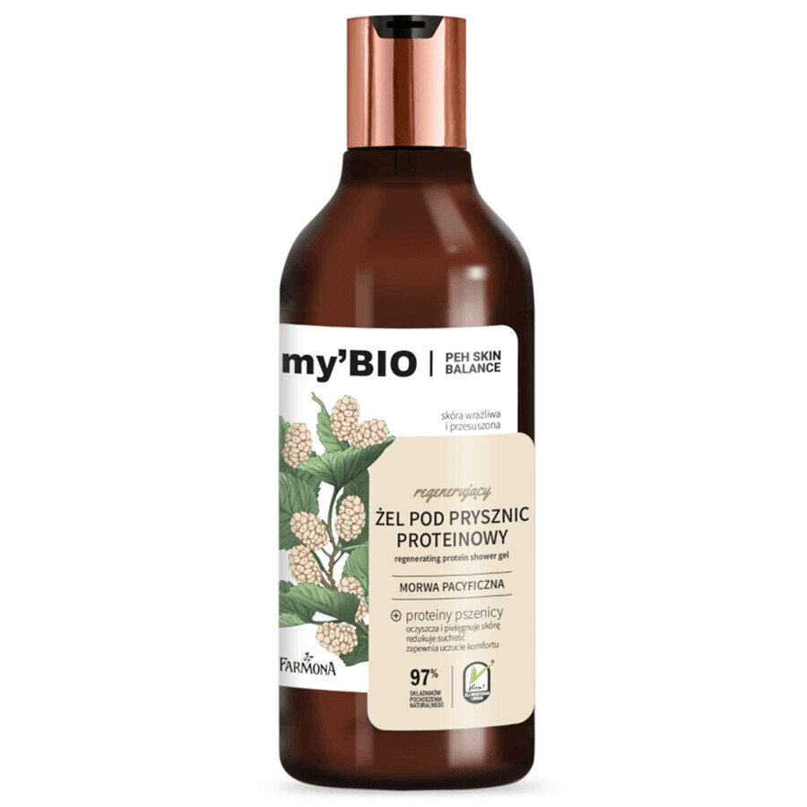 Farmona myBIO Regenerating myBIO Regenerating shower gel with protein, Pacific blackberry, 500 ml