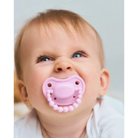 Luu Kids, Schnuller, Positionierung, Silikon, Pink A Boo, 3-6 Monate, 1 Stück