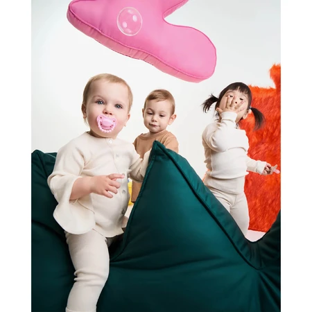 Luu Kids, Schnuller, Positionierung, Silikon, Pink A Boo, 3-6 Monate, 1 Stück