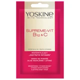 Yoskine Supreme-Vit B12 + C, textielmasker, krachtig hydraterend en liftend, 1 st