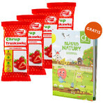 Set Crispy Naturel, Crispy Aardbei, gedroogde aardbeienchips, 4 x 10g + kleurboek Dichtbij de natuur gratis Set Crispy Naturel, Crispy Aardbei, gedroogde aardbeienchips, 4 x 10g + kleurboek Dichtbij de natuur gratis