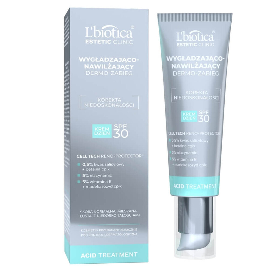 L'Biotica Aesthetic Clinic Acid Set, Dermo-Behandlung, SPF 30, 35 ml + Dermo-Behandlung für die Nacht, 30 ml
