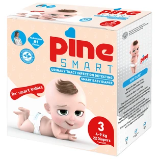 Pine Smart, luiers voor het opsporen van urineweginfecties, maat 3, Midi, 4-9 kg, 22 stuks
