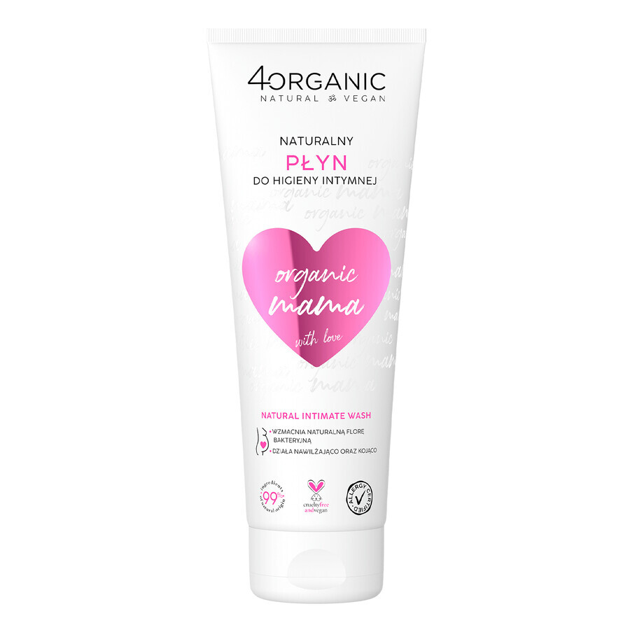 Winkel op 4Organic Mama, natuurlijke hypoallergene intieme hygiëne vloeistof, 250 ml 4Organic Mama, natuurlijke hypoallergene intieme hygiëne vloeistof, 250 ml