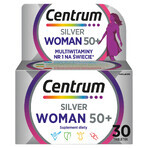 Centrum Woman 50+ set, 2 x 30 comprimés + Corega, sac cosmétique de voyage gratuit Centrum Woman 50+ set, 2 x 30 comprimés + Corega, sac cosmétique de voyage gratuit