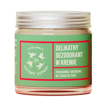 Cztery Szpaki, déodorant crème délicat, fraise et verveine, 60 ml