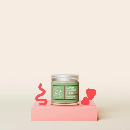 Cztery Szpaki, déodorant crème délicat, fraise et verveine, 60 ml