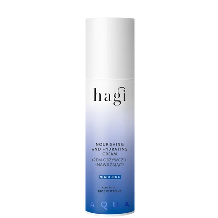 Hagi Aqua Zone, nährende und feuchtigkeitsspendende Nachtcreme, regenerationsbedürftige Haut, 50 ml
