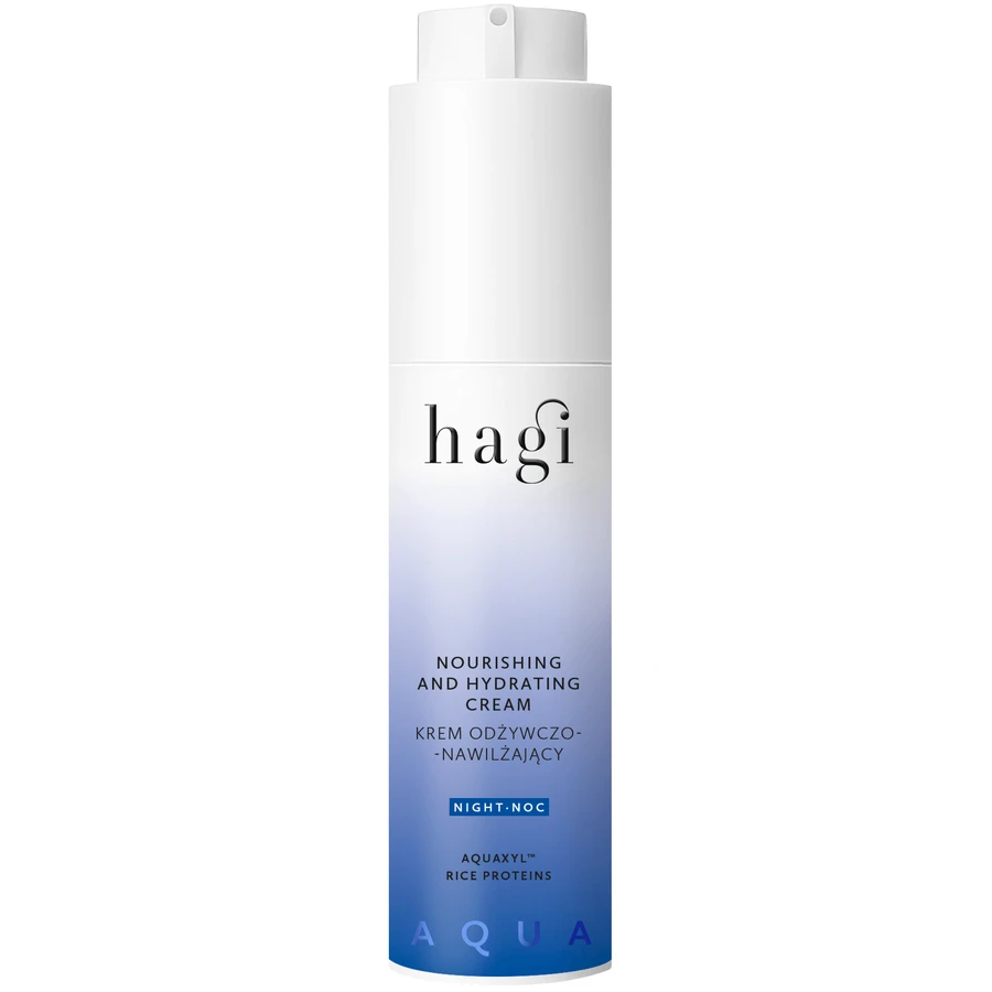 Hagi Aqua Zone, nährende und feuchtigkeitsspendende Nachtcreme, regenerationsbedürftige Haut, 50 ml