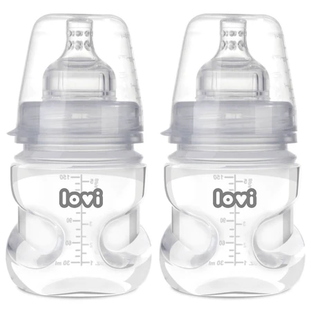 Lovi Medical+ set, biberón anticólico con tetina dinámica, mini, desde el nacimiento, 2 x 150 ml