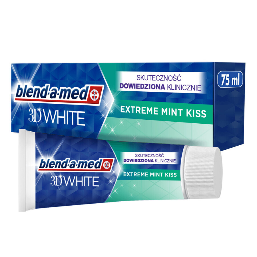 Blend-a-med 3D White toothpaste, Extreme Mint Kiss, 75 ml SHORT DATE