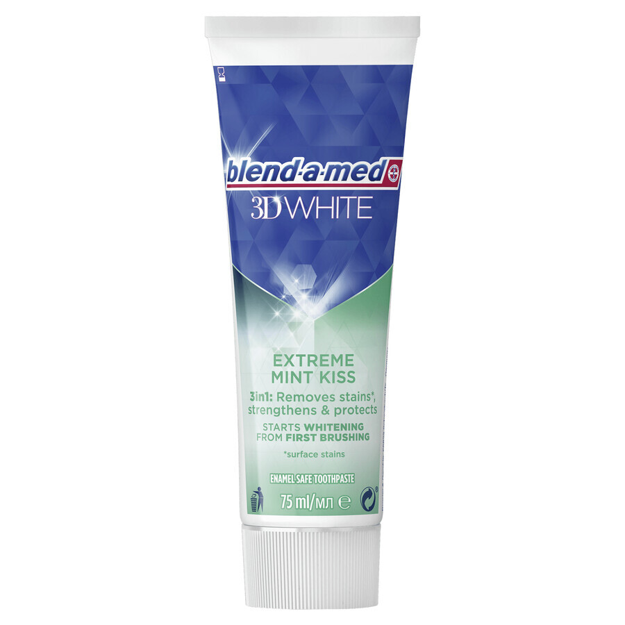 Blend-a-med 3D White toothpaste, Extreme Mint Kiss, 75 ml SHORT DATE