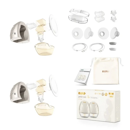 Neno Perla Twin electronic breast pump with three-phase housing