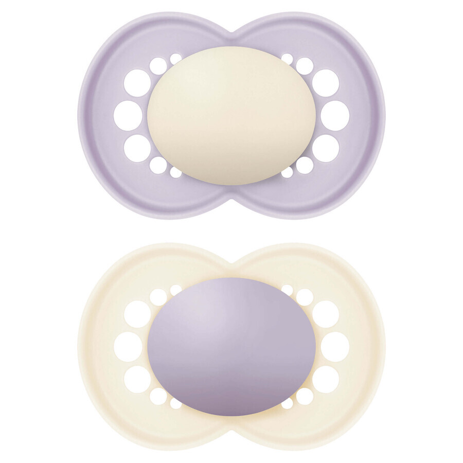 MAM Original, dummy, silicone, orthodontic, Mix&Match, girl, 6-16 months, 2 pieces