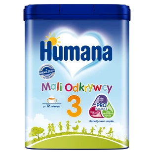 Humana 3 Little Explorers, product op basis van melk, na 12 maanden, 650 g