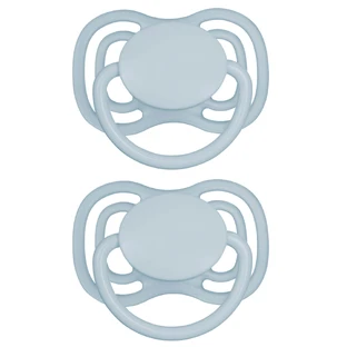 Canpol Babies, fopspeen van silicone, symmetrisch, Nude, blauw, 23/225, 0-6 maanden, 2 stuks