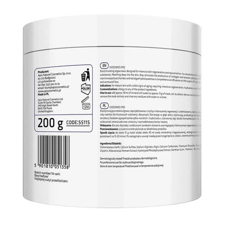 Apis Exosomes Pro, biostimulierende Algenmaske mit pflanzlichen Exosomen, 200 g