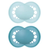 MAM Original, dummy, silicone, orthodontic, orthodontic, mat unprinted, boy, 6-16 months, 2 pieces