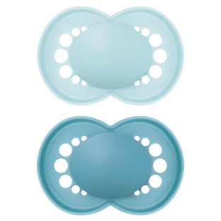 MAM Original, fopspeen, silicone, orthodontisch, mat onbedrukt, jongen, 6-16 maanden, 2 stuks