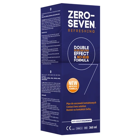 Zero-Seven Verfrissende lenzenvloeistof, 360 ml