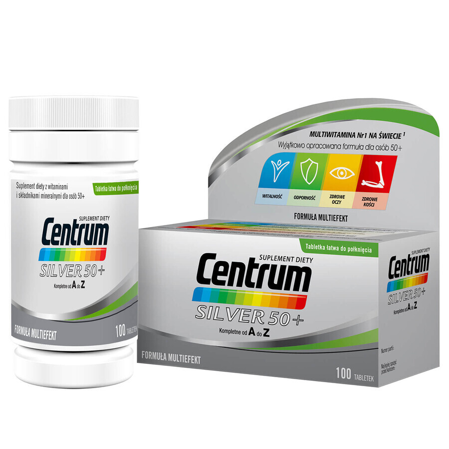 Centrum Silver 50+, 100 Tabletten