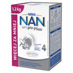 Nestlé NAN Optipro Plus 4, produit à base de lait pour les enfants de plus de 2 ans, 4 x 1,2 kg Nestlé NAN Optipro Plus 4, produit à base de lait pour les enfants de plus de 2 ans, 4 x 1,2 kg