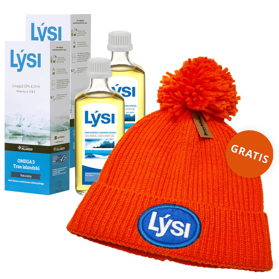 Lysi Icelandic Suplimente alimentare, aromă naturală, 2 x 240 ml + capac gratuit