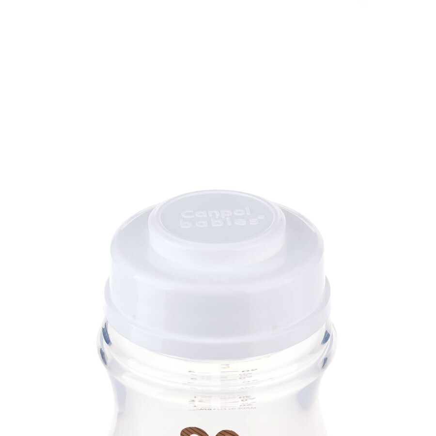 Canpol Babies EasyStart set, anti-colic bottle, from birth, 120 ml + anti-colic bottle, 3-6 months, 240 ml + bottle and teat cleaner, 500 ml for 1 penny