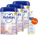 Set Bebilon Profutura DuoBiotik 5, formula nutriente a base di latte per bambini in età prescolare, 3 x 800 g + Mustela Bebe Enfant, gel lavante nutriente, 300 ml in omaggio Set Bebilon Profutura DuoBiotik 5, formula nutriente a base di latte per bambini in età prescolare, 3 x 800 g + Mustela Bebe Enfant, gel lavante nutriente, 300 ml in omaggio