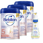Set Bebilon Profutura DuoBiotik 5, formula nutriente a base di latte per bambini in età prescolare, 3 x 800 g + Mustela Bebe Enfant, gel lavante nutriente, 300 ml in omaggio Set Bebilon Profutura DuoBiotik 5, formula nutriente a base di latte per bambini in età prescolare, 3 x 800 g + Mustela Bebe Enfant, gel lavante nutriente, 300 ml in omaggio