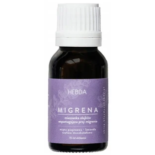 Hebda essential oil blend for migraine, 15 ml