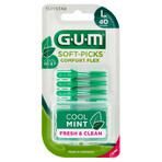 Sunstar Gum Soft-Picks Comfort Flex, pulitori interdentali, menta, misura L, 40 pezzi Sunstar Gum Soft-Picks Comfort Flex, pulitori interdentali, menta, misura L, 40 pezzi