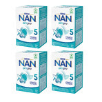 Set Nestlé NAN Optipro 5, lait modifié Junior pour enfants de plus de 2,5 ans, 4 x 650 g Set Nestlé NAN Optipro 5, lait modifié Junior pour enfants de plus de 2,5 ans, 4 x 650 g