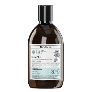 Vis Plantis Pharma Care, Shampoo für fettiges Haar, Minze + Zink, 500 ml