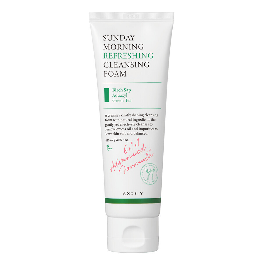 Axis-y refreshing morning cleansing foam, facial cleansing foam, 120 ml