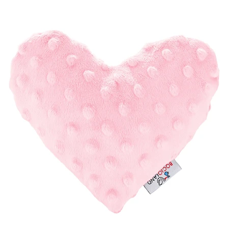 Bocioland, hot water bottle with heart, mint, pink, 1 pc