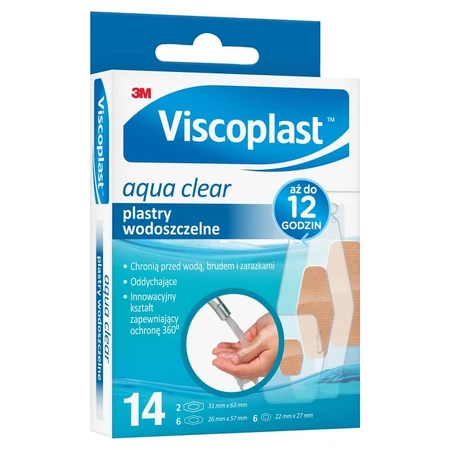 Viscoplast Aqua Clear, waterbestendige pleister, 14 stuks