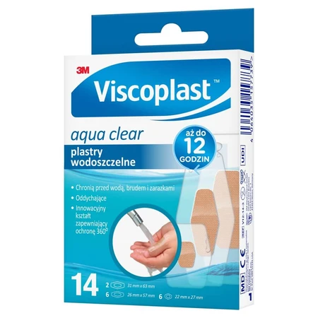 Viscoplast Aqua Clear, waterbestendige pleister, 14 stuks