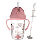Set Canpol Babies, tazza antigoccia con tubo e peso, Bonjur Paris, rosa, da 6 mesi, 270 ml + tubo antigoccia in silicone con peso, grigio, 1 pezzo per 1 penny Set Canpol Babies, tazza antigoccia con tubo e peso, Bonjur Paris, rosa, da 6 mesi, 270 ml + tubo antigoccia in silicone con peso, grigio, 1 pezzo per 1 penny