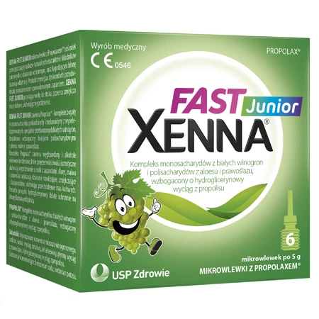 Xenna Fast Junior, micro-infusion for children over 1 year, 6 units