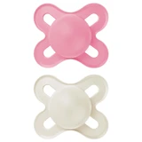 MAM Original Start, fopspeen, silicone, orthodontisch, mat onbedrukt, meisje, 0-2 maanden, 2 stuks