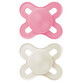 MAM Original Start, fopspeen, silicone, orthodontisch, mat onbedrukt, meisje, 0-2 maanden, 2 stuks