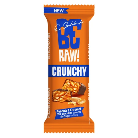 RAAIEN! Chrunchy, reep, pinda's en karamel, zonder toegevoegde suiker, 40 g