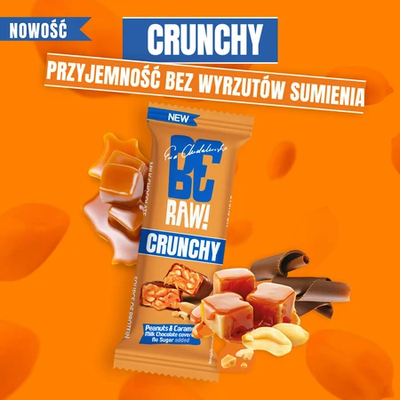 RAAIEN! Chrunchy, reep, pinda's en karamel, zonder toegevoegde suiker, 40 g