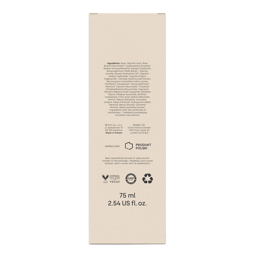 Resibo ABS Shaper, special abdomen shaping cream, 75 ml CONTAMINATED PACKAGING Resibo ABS Shaper, special abdomen shaping cream, 75 ml CONTAMINATED PACKAGING