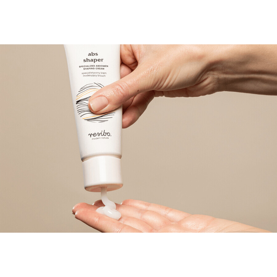 Resibo ABS Shaper, special abdomen shaping cream, 75 ml CONTAMINATED PACKAGING Resibo ABS Shaper, special abdomen shaping cream, 75 ml CONTAMINATED PACKAGING
