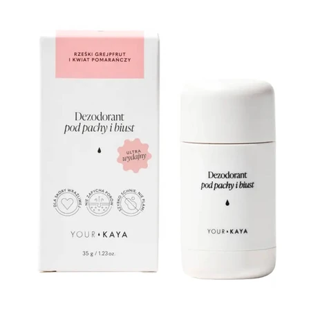 Your KAYA, déodorant aisselles et buste, pamplemousse et fleur d'oranger, 35 g