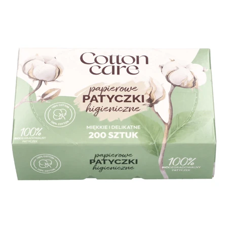 CottonCare, Wattestäbchen, 200 Stück